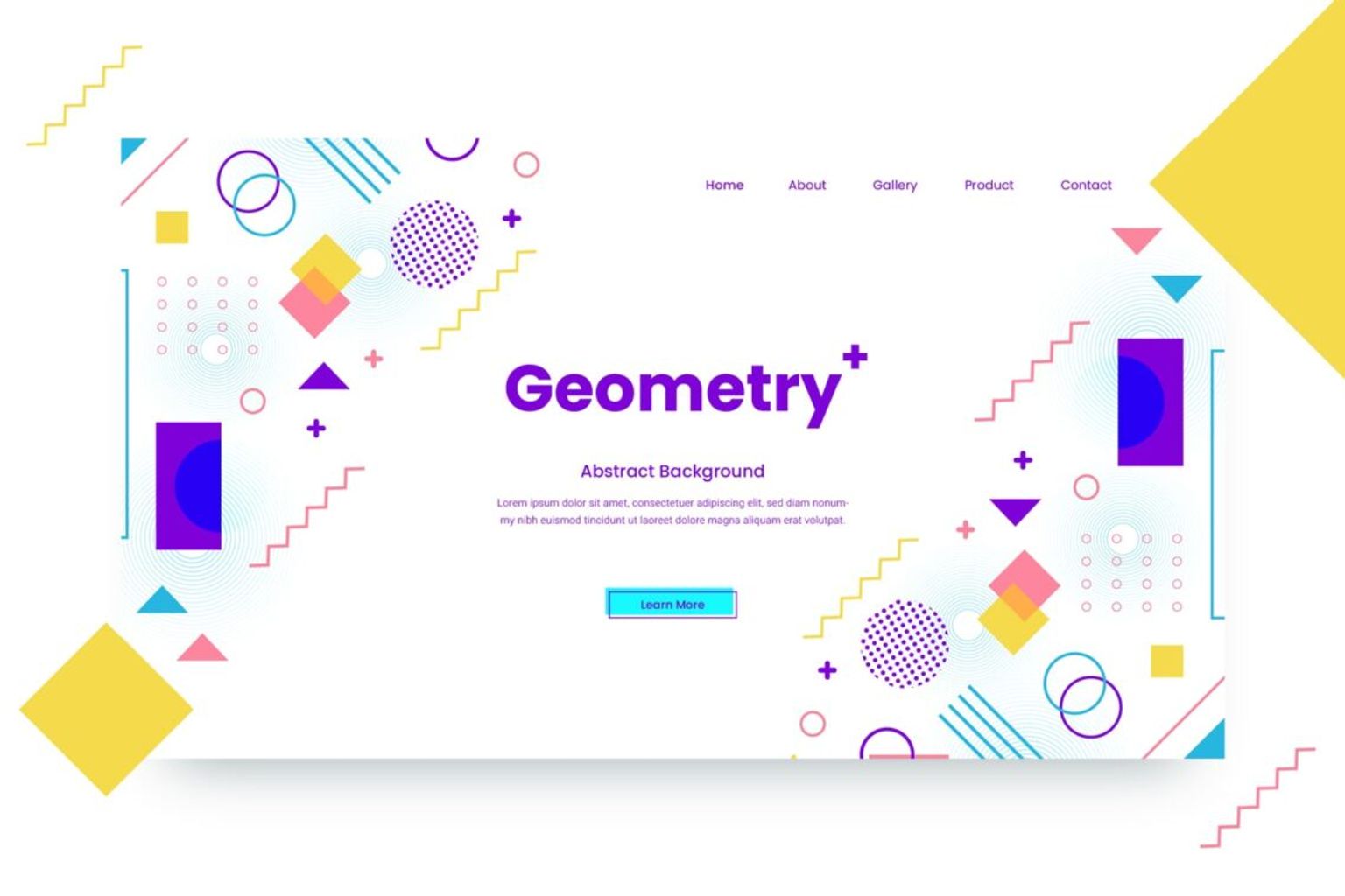 abstract background flat geometric shape 3