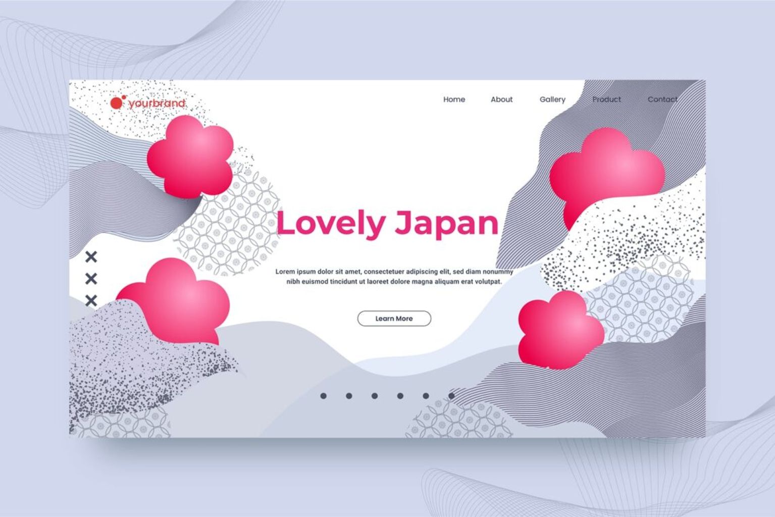 abstract background geometric japanese theme