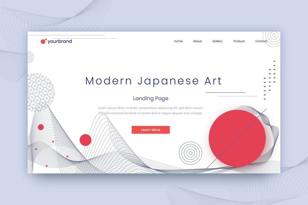 abstract background modern japanese art