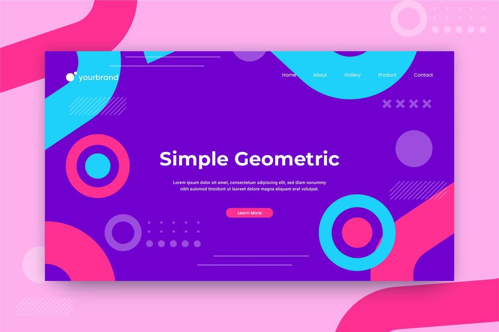 abstract background simple geometric circle