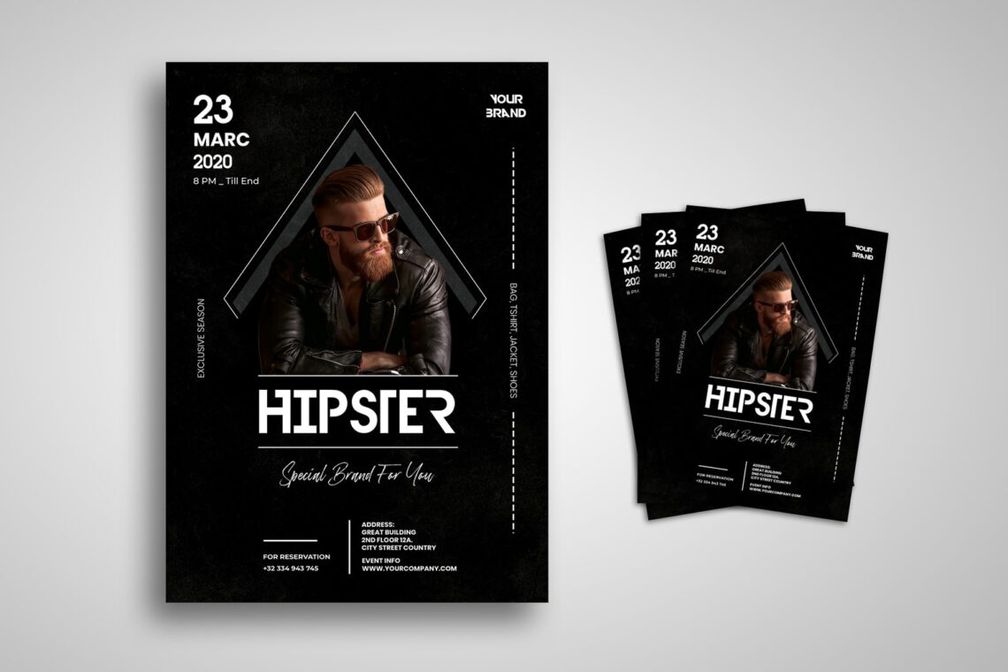 flyer hipster men clothing