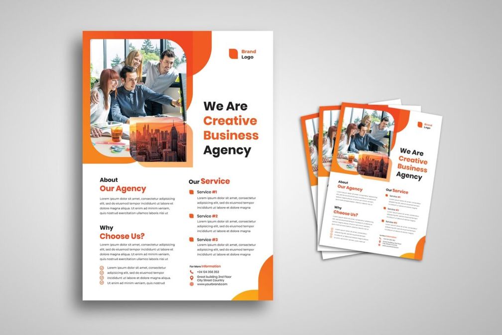 flyer modern creative agency