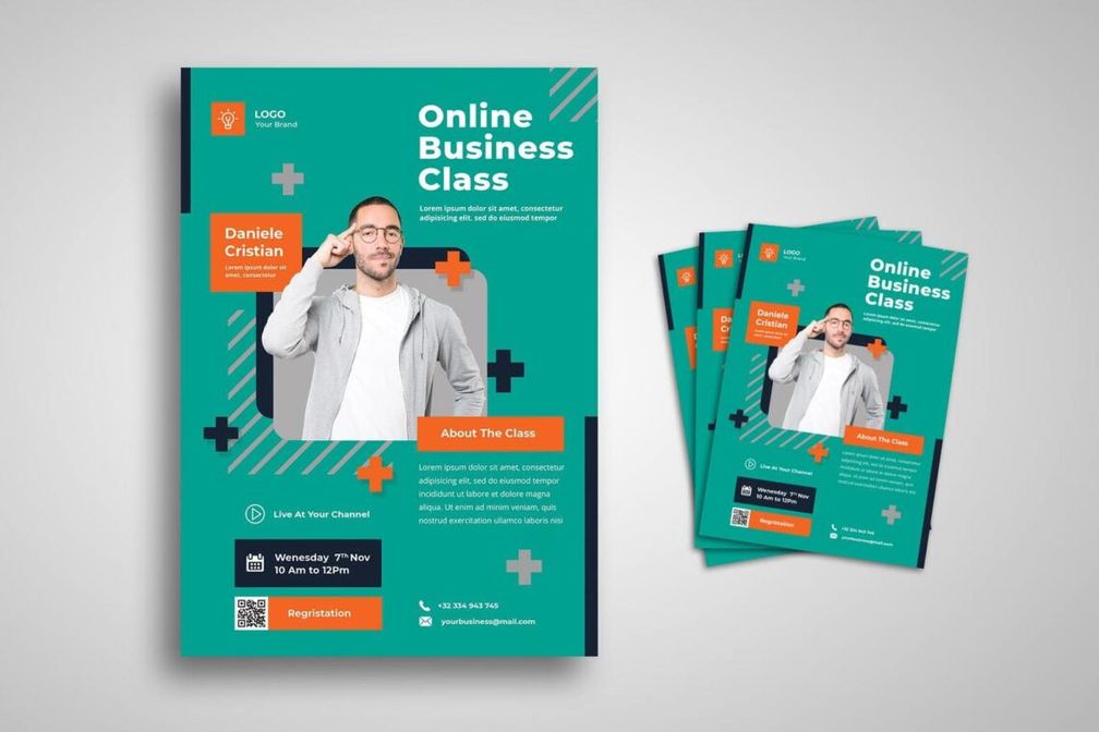 flyer template online business class