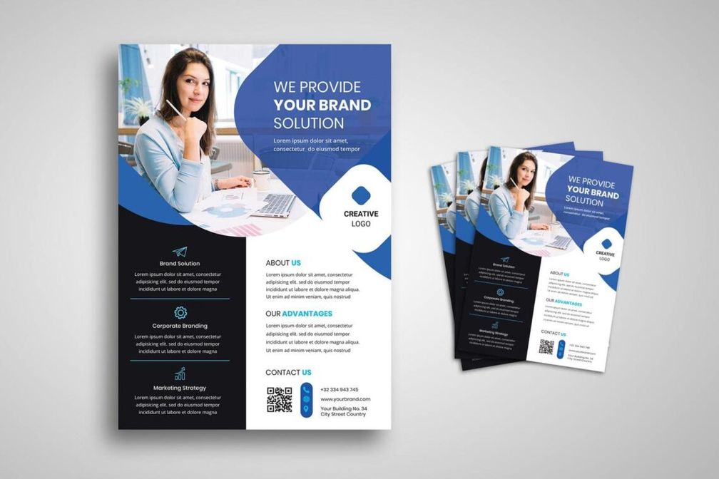 flyer template provide brand solutions