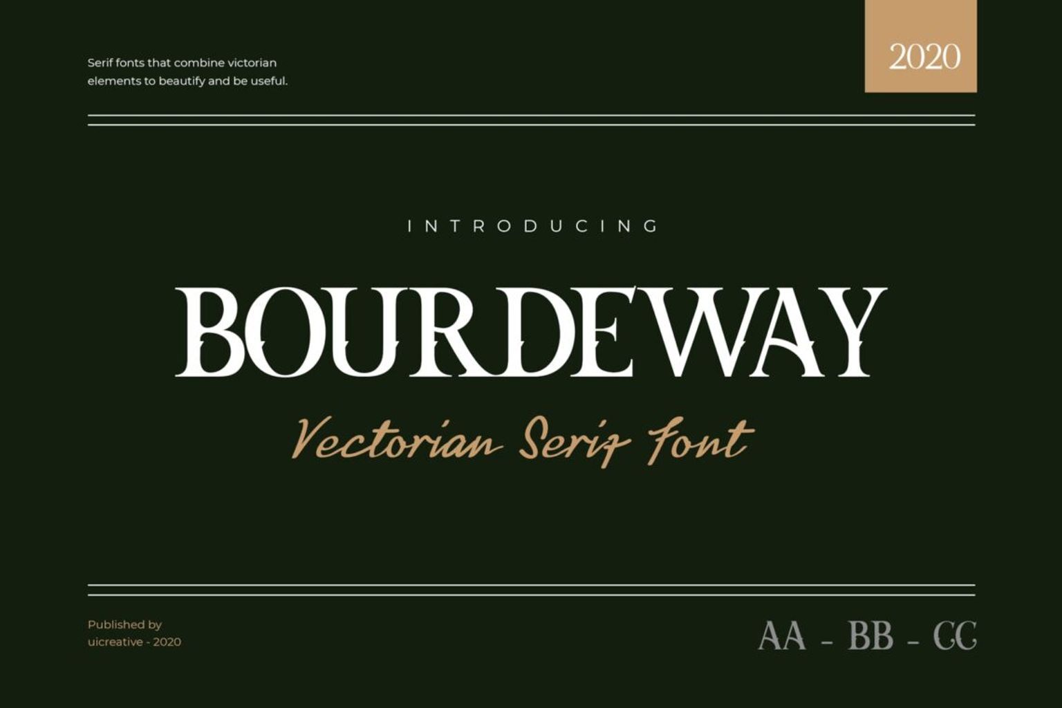 fonts bourdeway serif