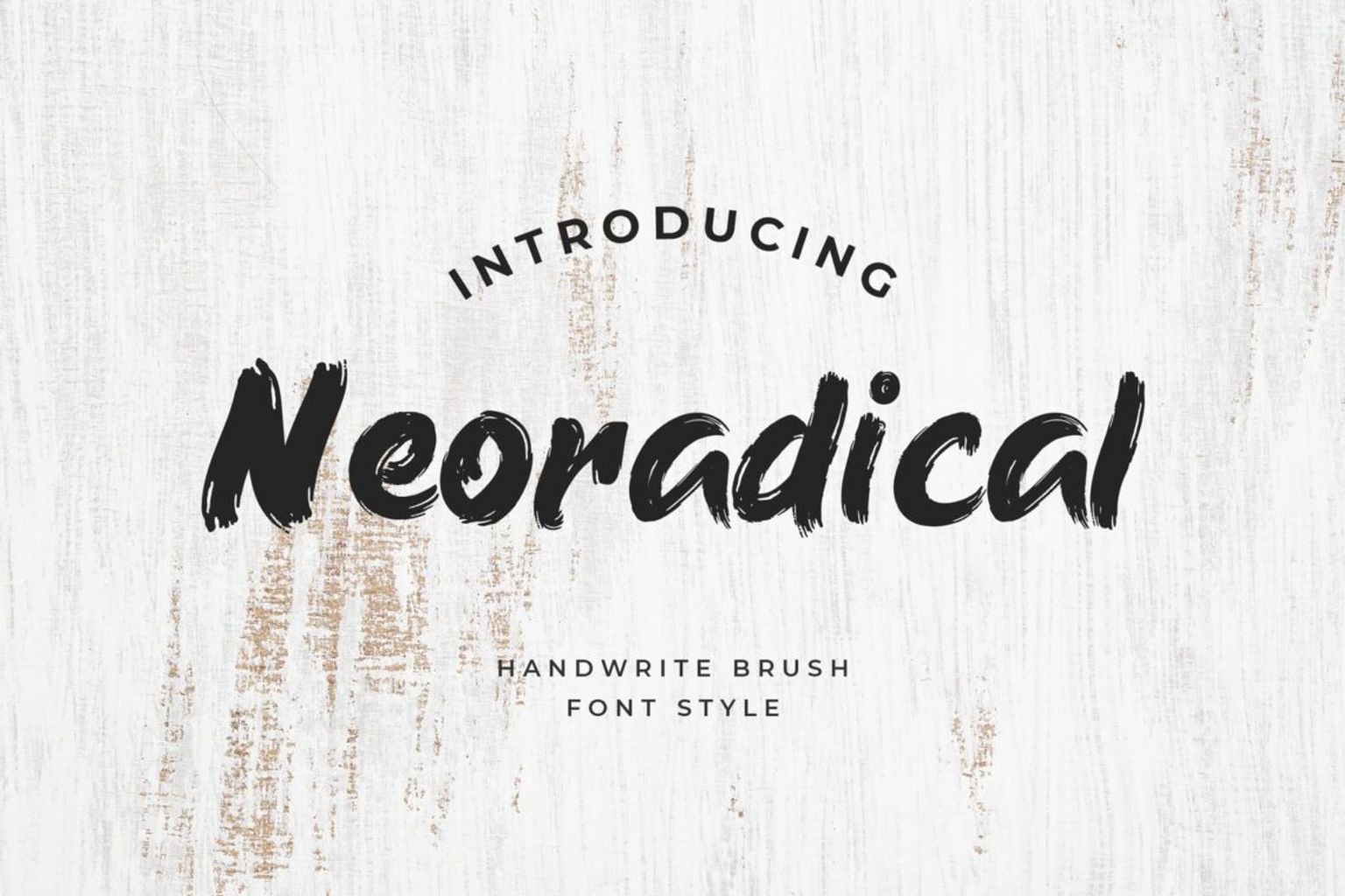 fonts neoradical brush