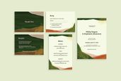 wedding invitation natural frame design 1