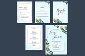 wedding invitation ordinary sky blue