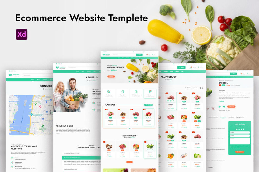 Website Template Organic Store