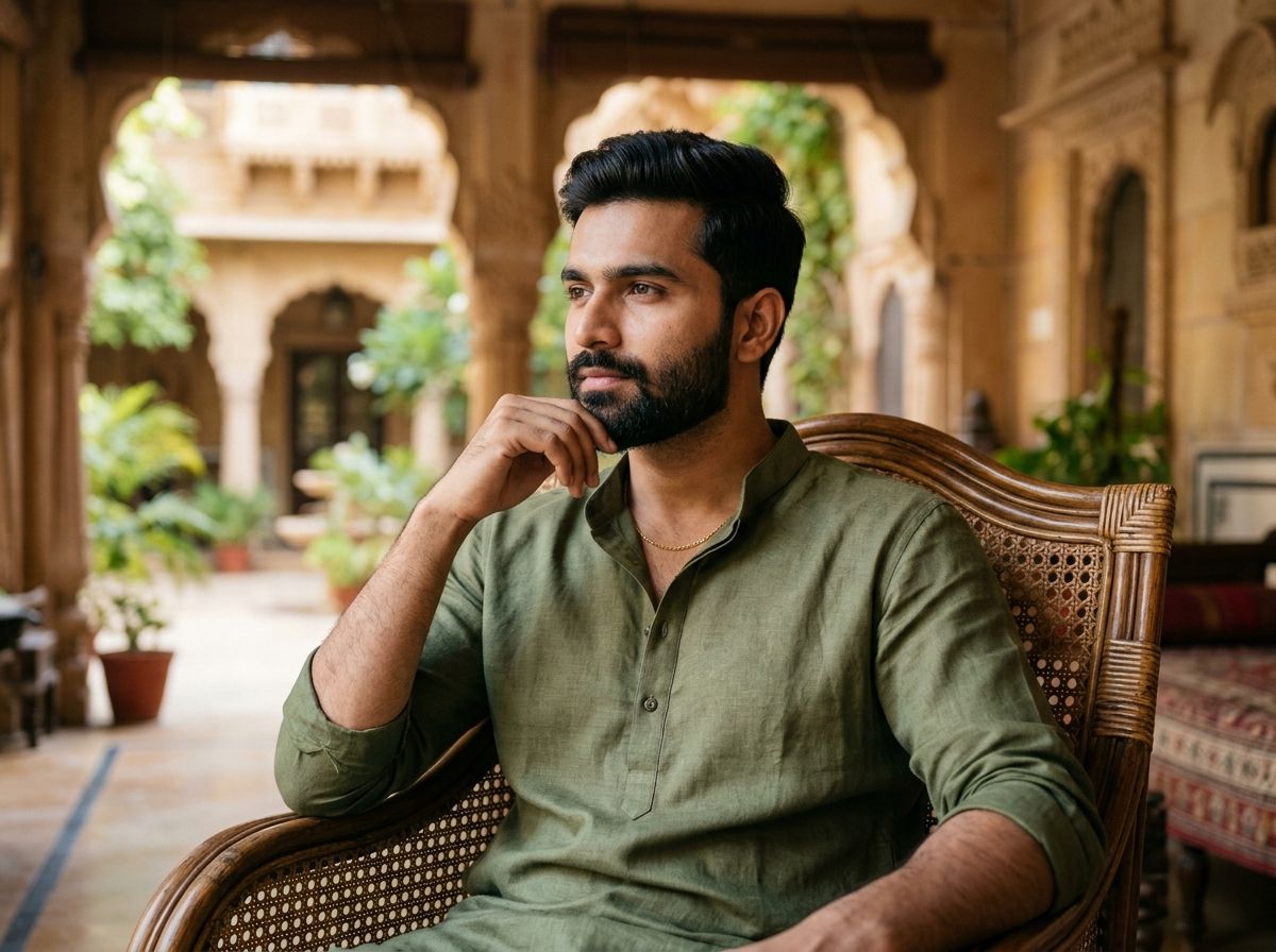Sky Blue Kurta thumbnail 2