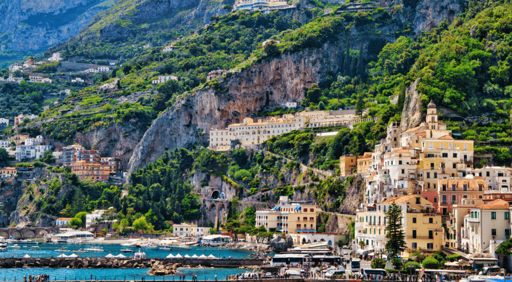 This is an image of the Amalfi Coast in Italy