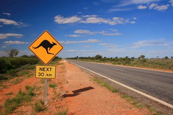 Australia - Road with Sign - 171316099