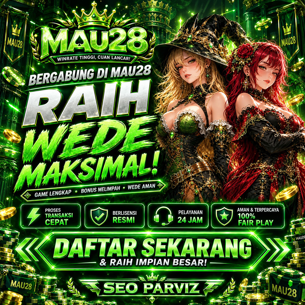 MAU28 ₩ Manifestasi Rejeki Harta Karun Harian Siap Buka