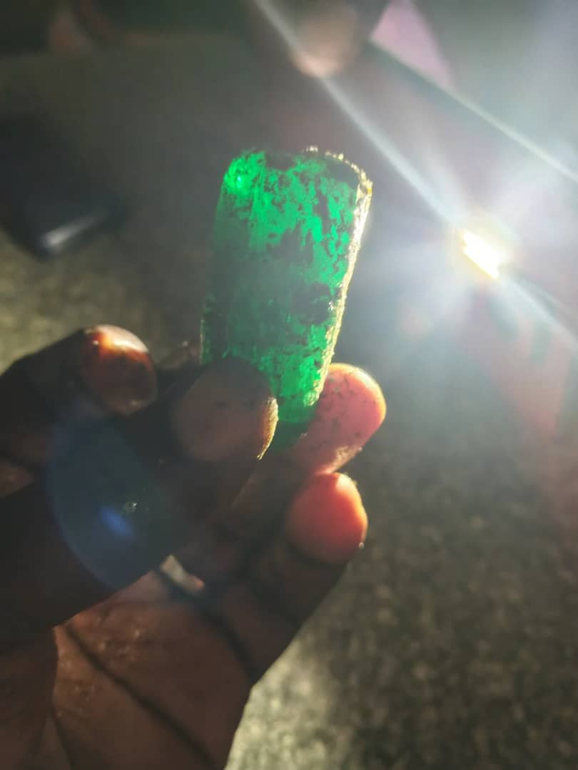 5.5 Gram Natural Ethiopian Emerald Rough Crystal