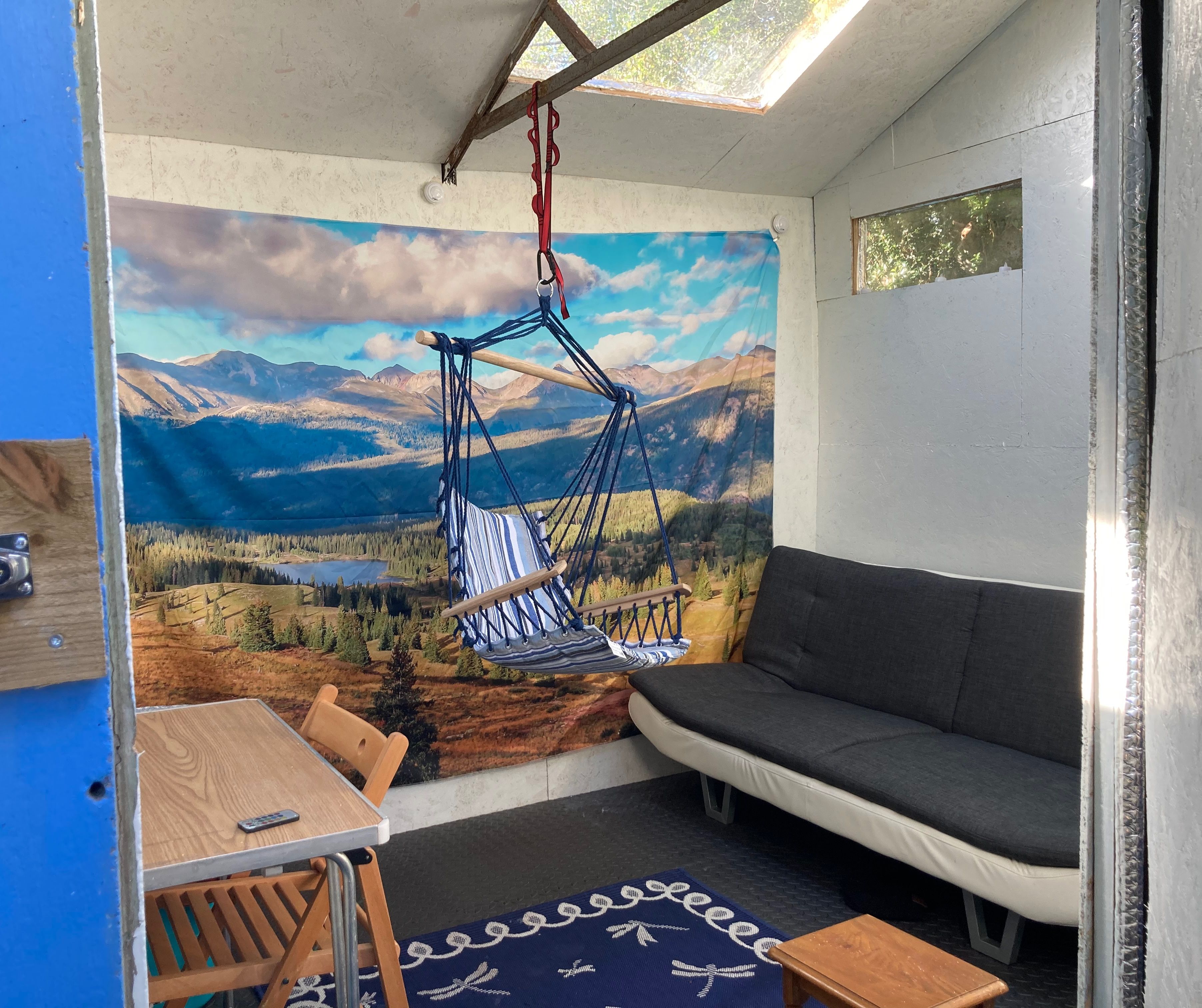 Garden room with toilet cubicle attached in Keynsham, England United