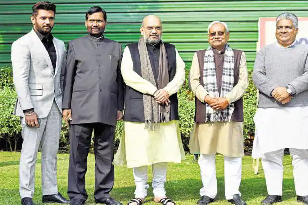 જો ભાજપ નીતિશની સાથે છે તો ચિરાગ પાસવાનનું શું થશે? લોકસભા ચૂંટણીમાં બેઠકોની વહેંચણી કેવી રીતે થશે? 2 ભાજપ-JDU-LJPએ લોકસભા ચૂંટણી 2019 સાથે મળીને લડી હતી