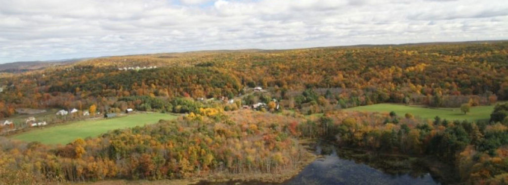 the view from the top of the Bluff