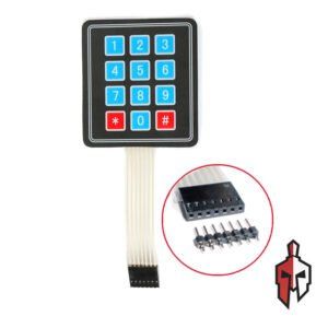 Keypad Flexible 12 Keys for Arduino in Sri Lanka