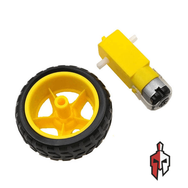 Plastic Wheel + Gear Motor in Sri Lanka