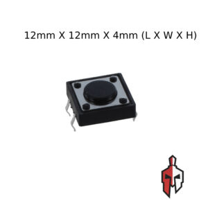 Tactile Push Button Switch (12mm x 12mm x 4mm in Sri Lanka