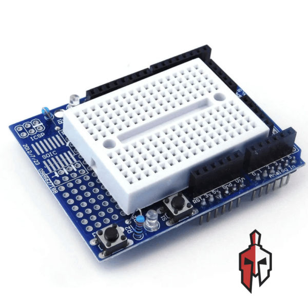 Uno R3 Proto Shield with Mini Solderless board in Sri Lanka