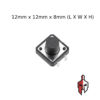 Tactile Push Button Switch 12mm x 12mm x 8mm in Sri Lanka