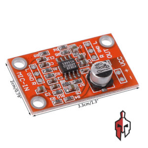 AD828 Stereo Dynamic Microphone Preamplifier Board