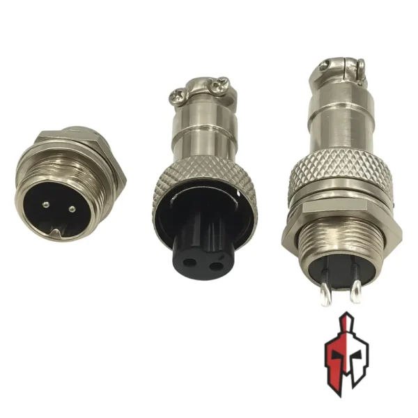 XLR Jack Pair GX12 12mm 2 Pin in Sri Lanka