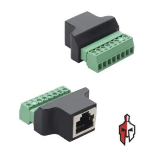 RJ45 Ethernet Female to 8-Pin Screw Terminal Adapter in Sri Lanka