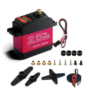 25Kg 360 Degree High Torque Steel Gear Servo in Sri Lanka