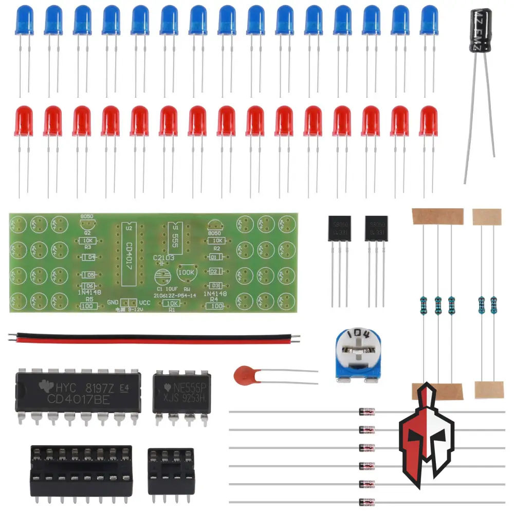 Flashing Lights Electronic Kit Red and Blue in Sri Lanka
