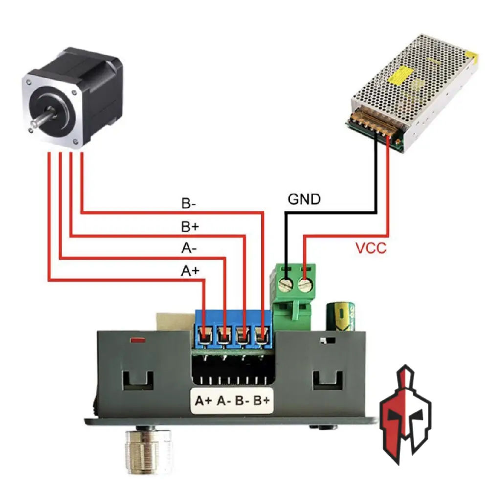 ZK-SMC02 Integrated Stepper Motor Driver Controller Wiring