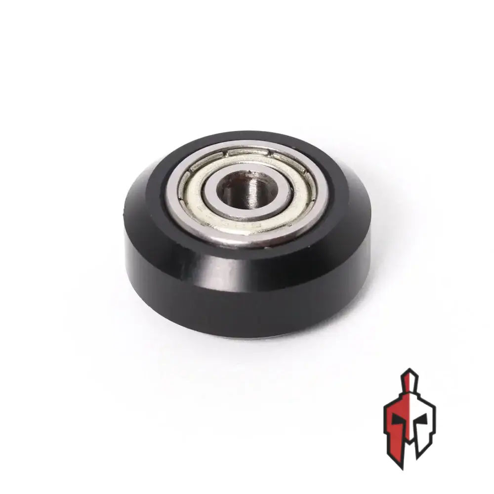 4-Pack Black POM Coated Wheel Bearings - 5x20x7mm For Furniture, Sliding Doors & Drawers