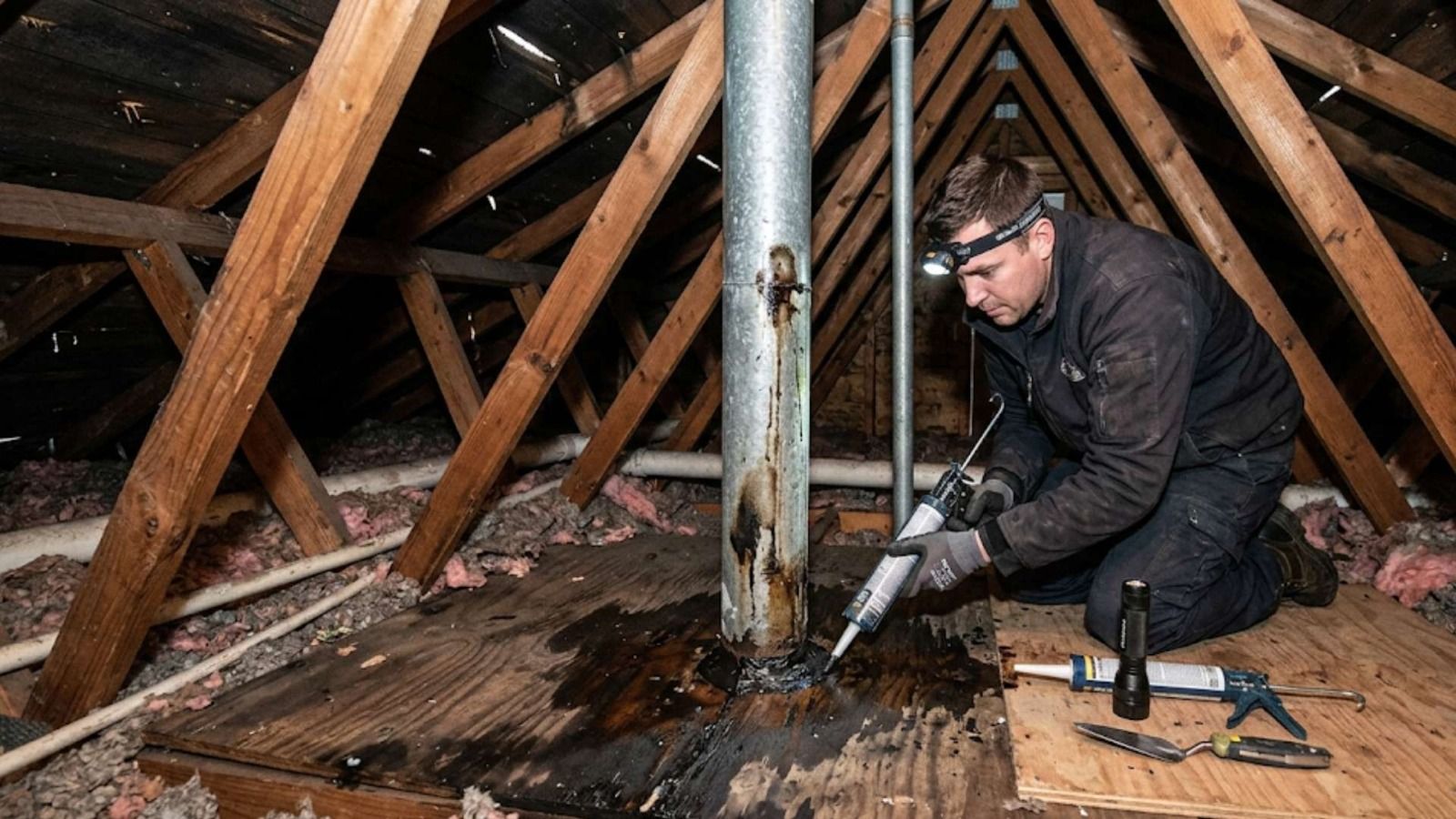 Attic Wet After Storm Damage in Santa Ana, CA