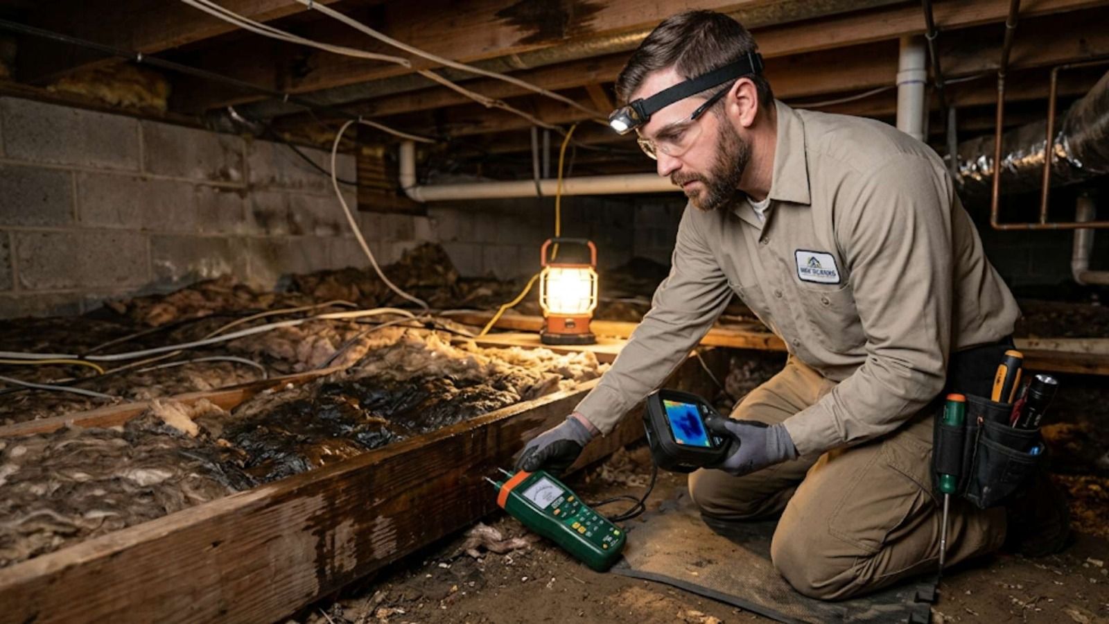 Water Damage Inspection Before Buying House in Gunter, TX