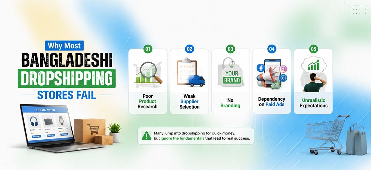 Why Most Bangladeshi Dropshipping Stores Fail