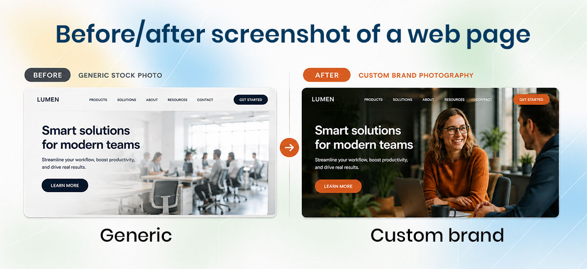 generic vs. custom website