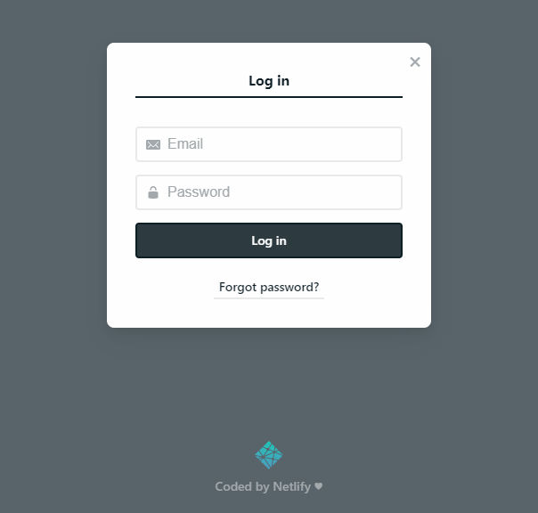 Netlify CMS Login