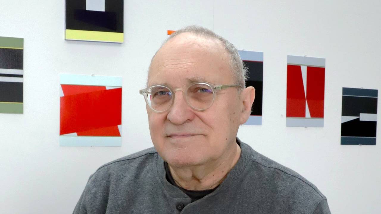 American abstract painter Don Voisine