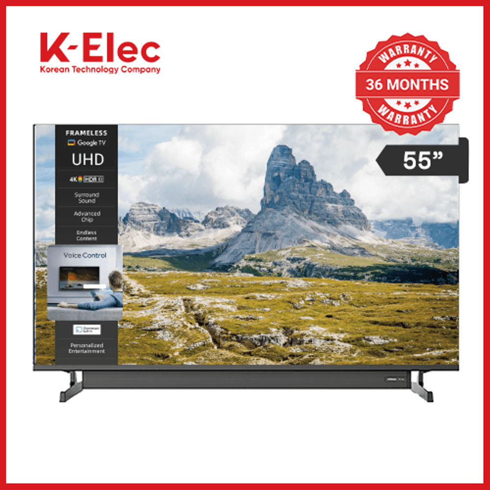 How to Choose the Right Smart TV Size in Kenya - K-Elec K-Max 55-inch UHD Google Smart TV