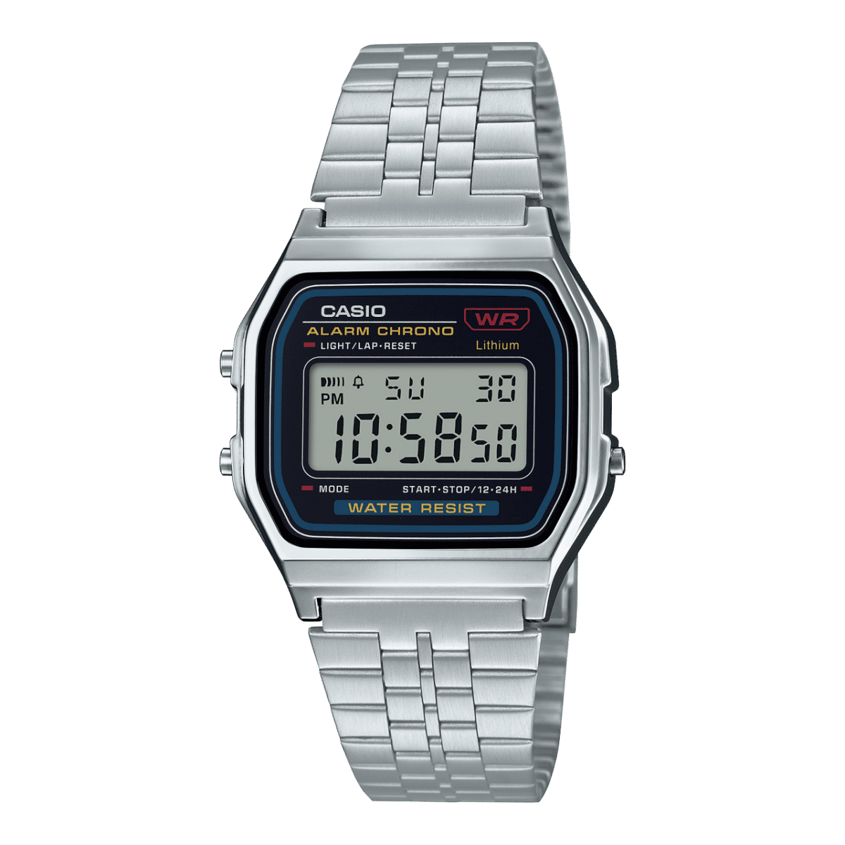 Casio A159WA-N1 Silver Vintage Digital Watch