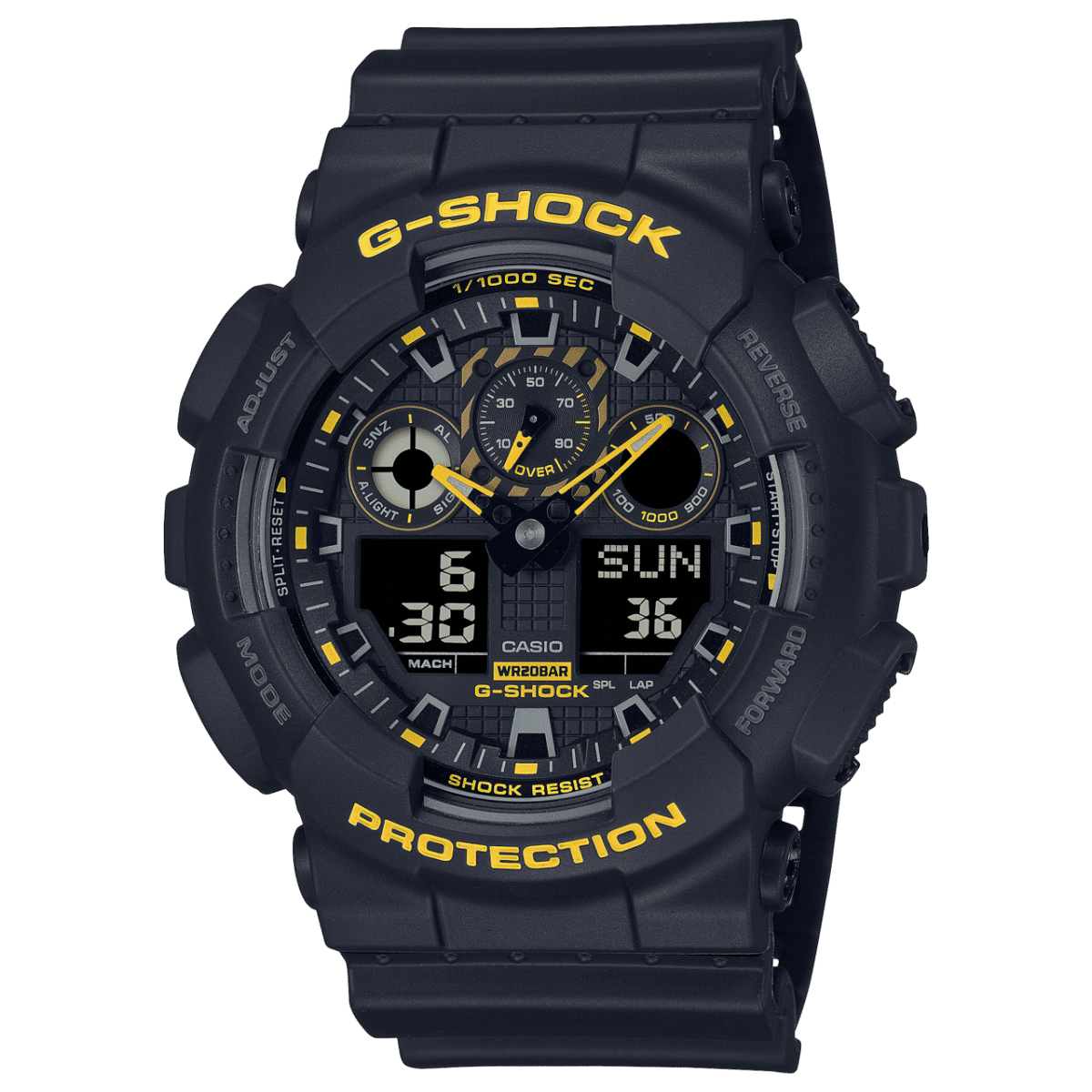 Casio GA-100CY-1A G-Shock Black and Yellow Watch