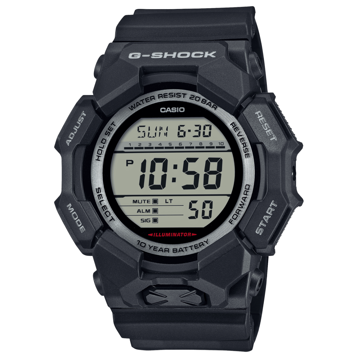Casio GD-010-1 G-Shock 10-Year Battery Watch