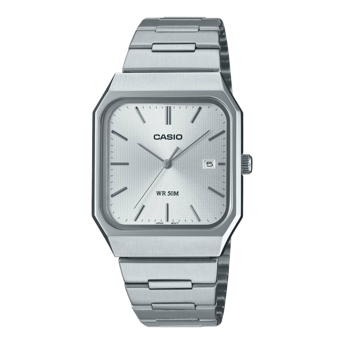 Casio MTP-B185D-7AV Men’s Silver Bracelet Watch