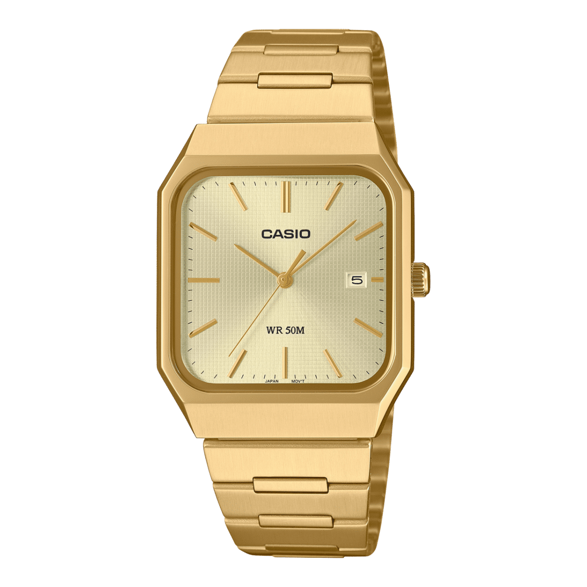Casio MTP-B185G-9AV Men’s Gold-Tone Bracelet Watch