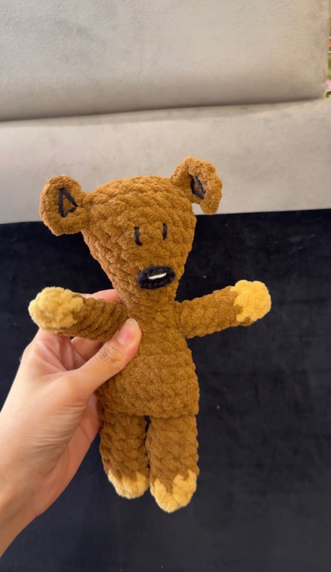 Handmade Mr Bean Teddy Crochet