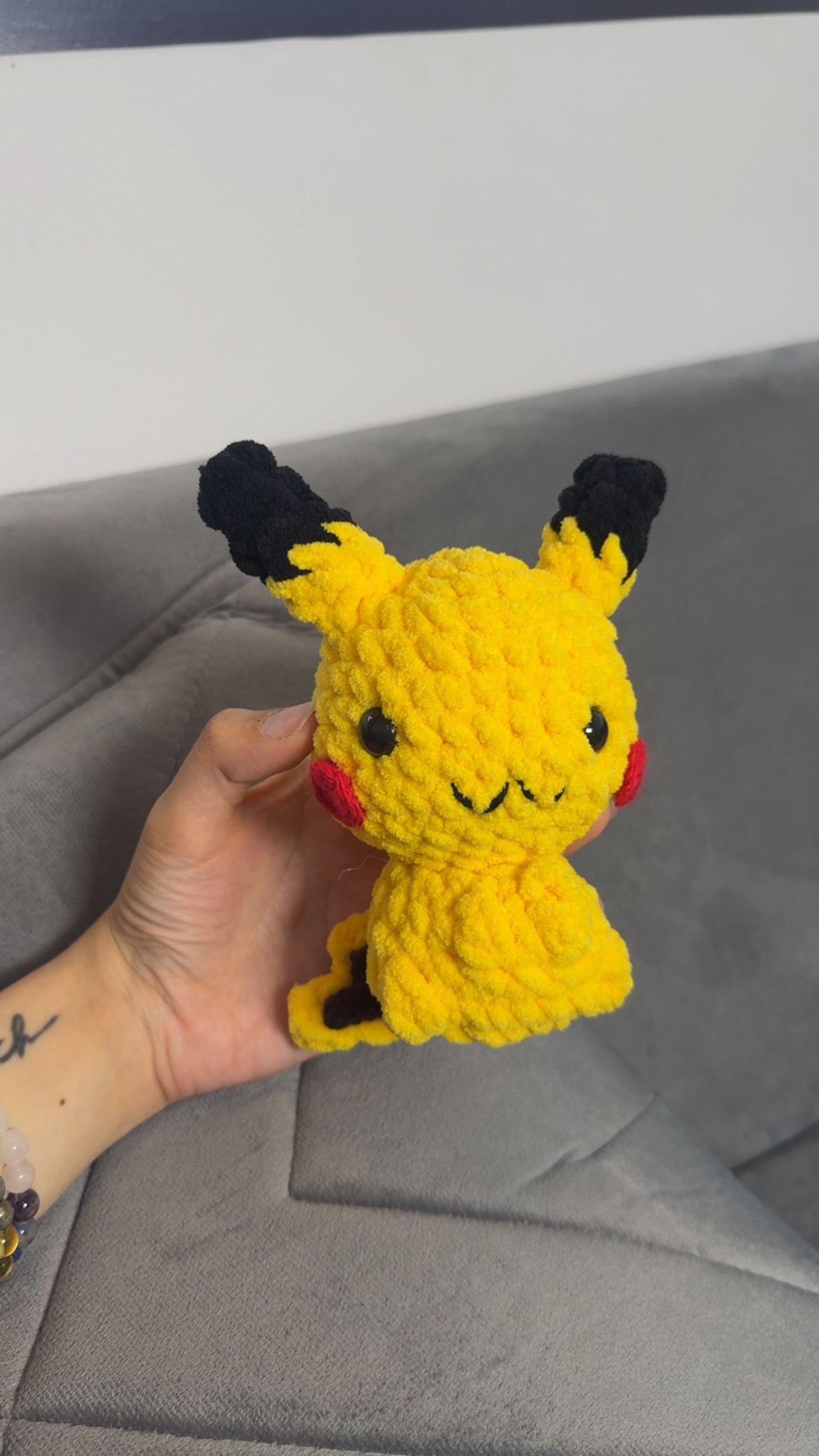 Handmade Pikachu Crochet Plushie