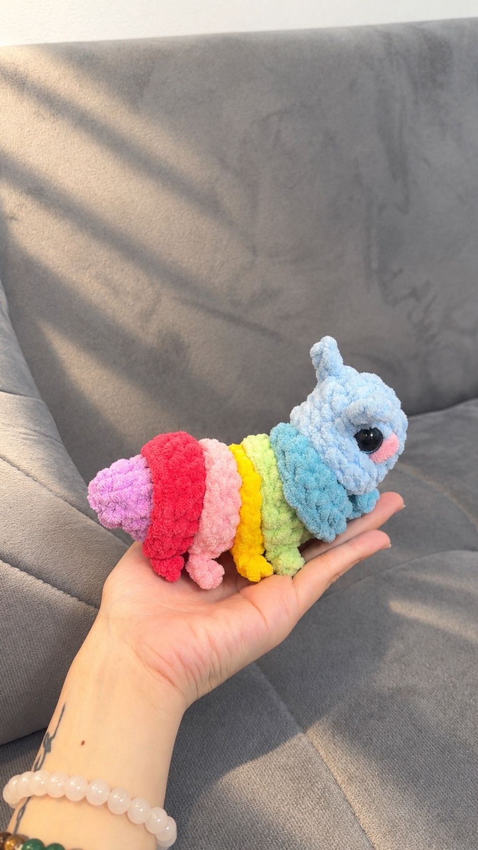 Handmade Caterpillar Crochet Plushie