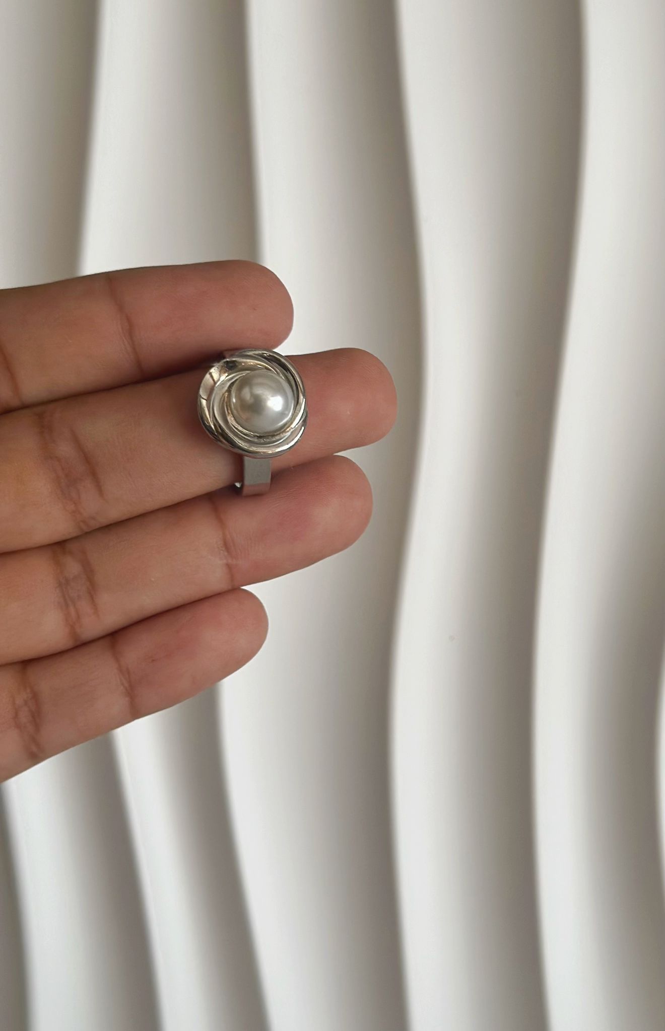 anillo perla