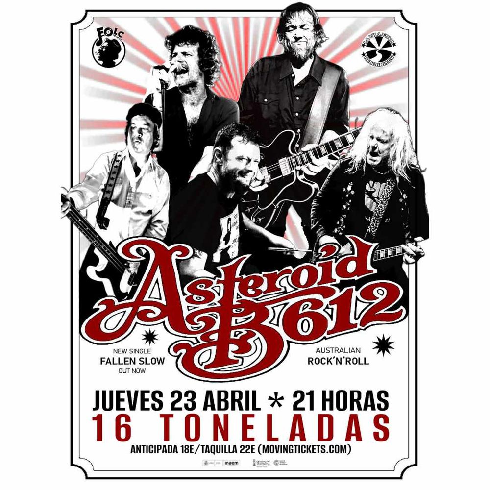 Concierto de Asteroid B-612 en 16 Toneladas (Valencia) · 23 de abril, 2026
